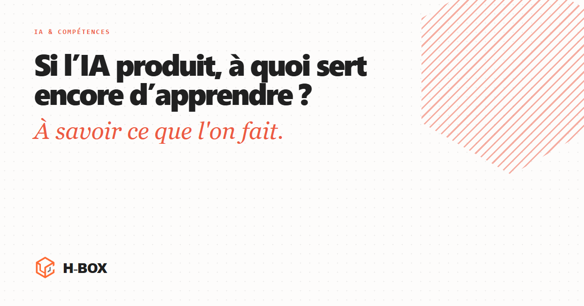 IA, compétences et jugement humain