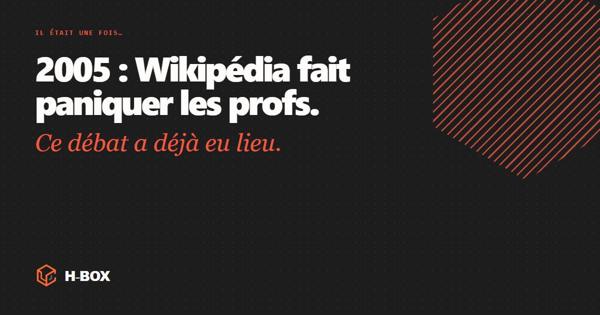 Wikipédia, IA et esprit critique